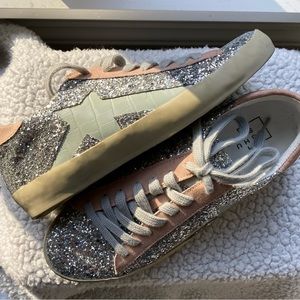 VICI Polly Croc Embossed Glitter Star Sneaker